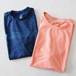 Lot of 2 Dry Fit Athletic Running Gym T-Shirt Tech Shirts Mens Size XS / Small